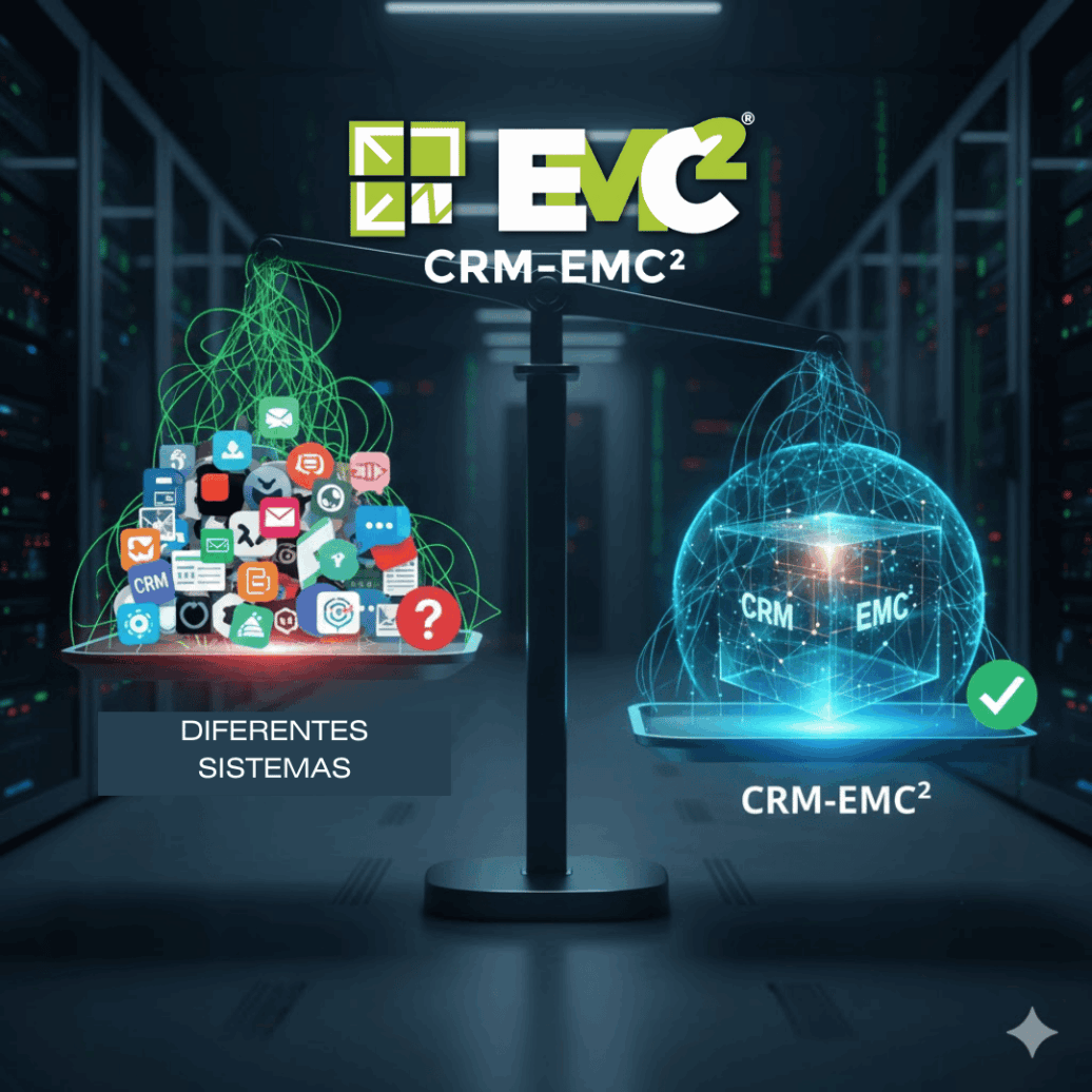 EMC²: El CRM con IA y WhatsApp que Lidera tus Ventas
